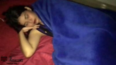 I pulverize my stepsister's tramp while she is lying down PART 1